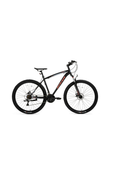 Bisan LEON Mekanik Disk fren 29" jant 48cm kadro Mat siyah/Kırmızı Dağ Bisikleti