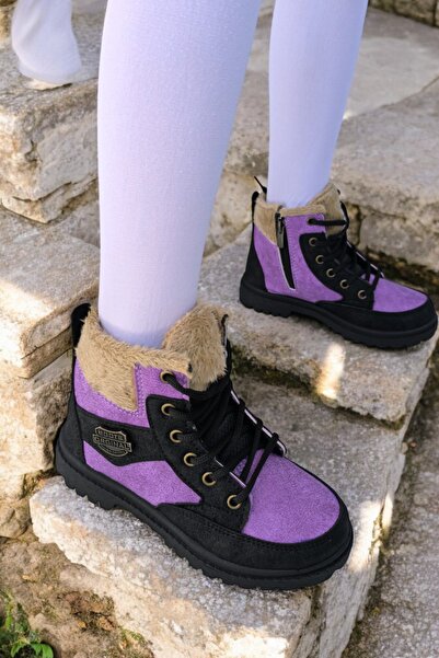 Nubbock Κοριτσίστικες μωβ αδιάβροχες καθημερινές άνετες μπότες NK1086