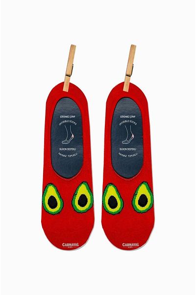 CARNAVAL SOCKS Опаковка от 7 бр. Нехлъзгащи се силиконови чорапи за балерини с карнавални шарки