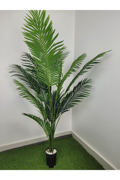 Ekodoğa Yapay Ağaç 170 cm 15 Dallı Yapay Çiçek Areka Palmiye Büyük Yapay  Sal...