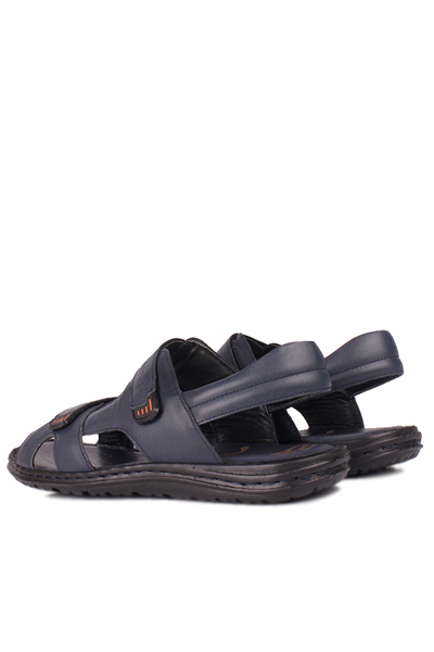 Fitbas 850186 425 Чоловічі сині сандалі з натуральної шкіри великого розміру