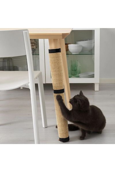 AKTURK HOME Natural Sisal Cat Scratching Mat 60X30 cm — Furniture Protection, Scratching Mat