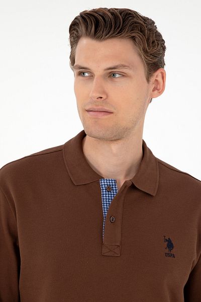 U.S. Polo Assn. Мъжки кафяв базов суитшърт 50289062-vr029