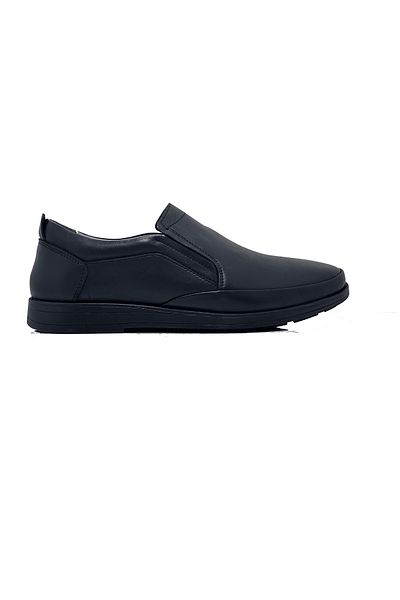 Balayk 1091 Black Genuine Leather Comfort Daily Men's Shoes