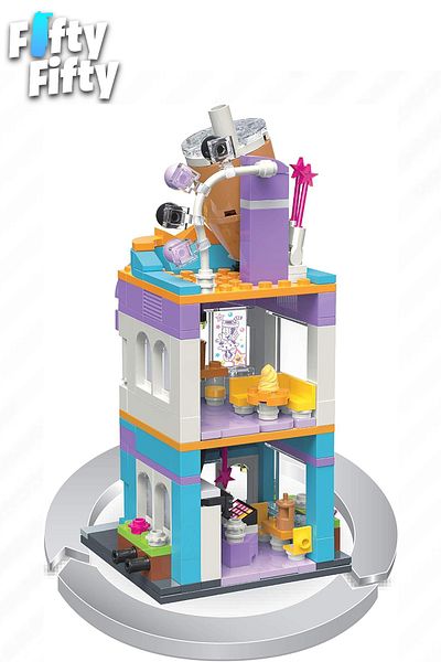 Vagonlife Keeppley City Corner - 302 Pieces Bubble Tea Store Toy Building Set Ffk-0108