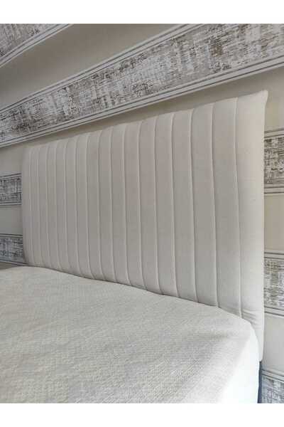 ByDekor Tasarım Sonne Baza Yatak Başlık Kılıfı Krem 180 Cm