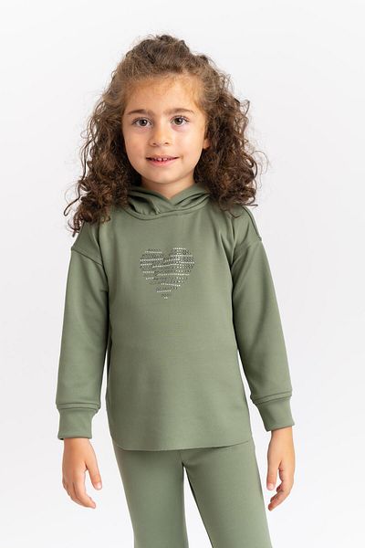 Cigit 2-7 Years Green Spanish Leg Suit Model