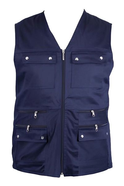 gambia outdoors Men's All Colors Summer Fabric Hunter Vest Multi Pocket Dad plus Size Comfortable Oversize