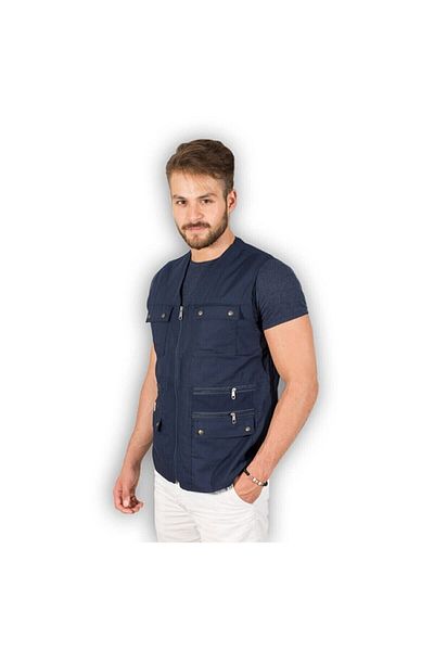 gambia outdoors Men's All Colors Summer Fabric Hunter Vest Multi Pocket Dad plus Size Comfortable Oversize