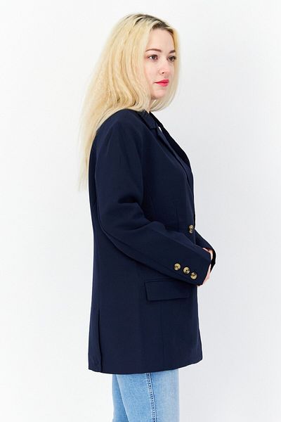 French Connection Women Regular Fit Solid Blazer, Navy
