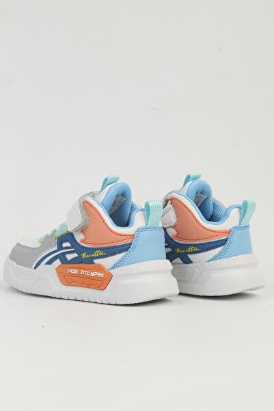 Benetton ® White Navy Blue Children's Sports Shoes - Imported Bni-11092