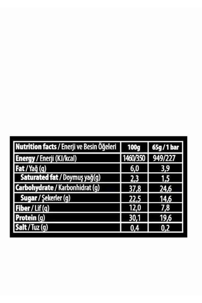 Uniq2Go Power Almond Maxibar Protein Bar 65 Gr %30 Protein 2 Kutu 24 Adet