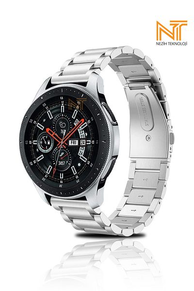 Nezih Case ساعة Huawei Watch GT5 مقاس 46 مم / GT4 مقاس 46 مم / GT3 مقاس 46 مم متوافقة مع حزام/حزام من الفولاذ المقاوم للصدأ مقاس 22 مم