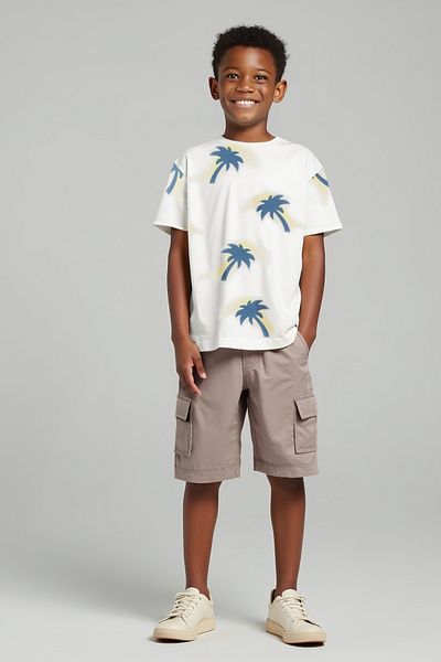 minojoy Men's Beige Shorts - Karen Pocket
