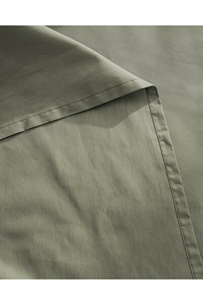 Madame Coco Manon Green Double Ranforce Cotton Bed Sheet - No Elastic