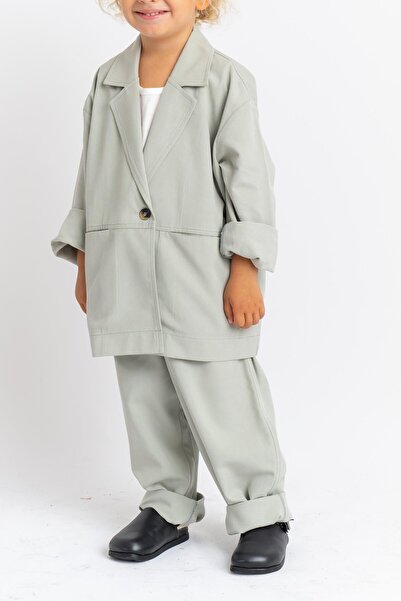 Cigit Jacket Suit 2-7 Years Mint Green