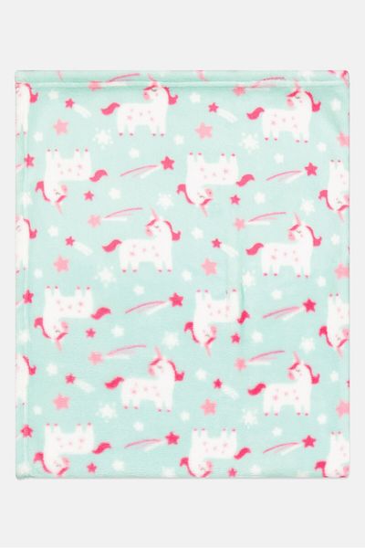 Pet Posse Unicorn Blanket 30 X 40 Cm, Mint Combo