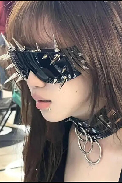 Giraffe Parti Halloween Punk Gotik Spike Gözlük (ürün biraz ağır)