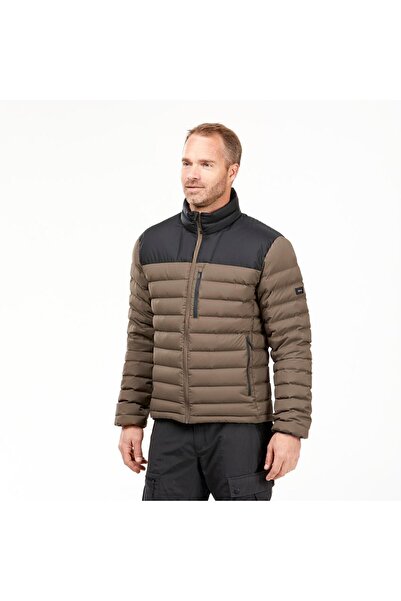 Decathlon Ανδρικό παλτό πεζοπορίας Forclaz για εξωτερικούς χώρους / -10 ° c - Καφέ - Mt500