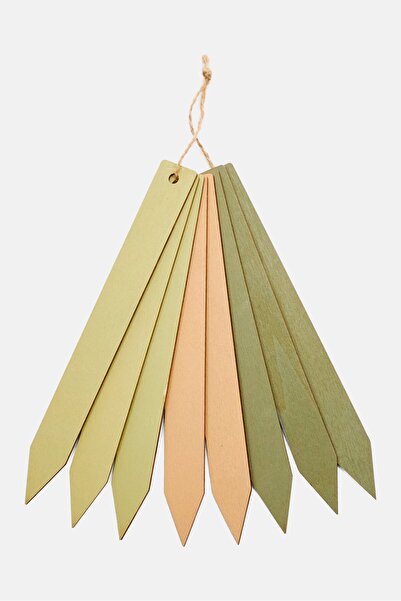 Muy Mucho مجموعة مكونة من 8 نباتات مع علامة خشبية خضراء