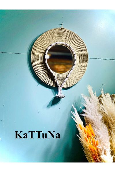 kattuna Bohemian Jute Wicker Macrame Wall Decoration Product Full Set 11 Pieces