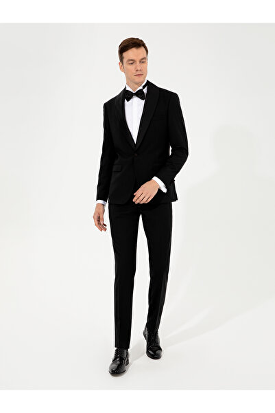 Cacharel Siyah Slim Fit Smokin Damatlık 50250820-VR046