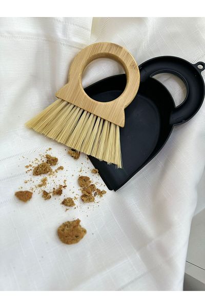ANJEAHOME Riga Bamboo Countertop Cleaning Brush Set