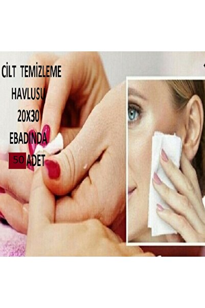 BB KOZMETİK Tek Kullanımlık Cilt Bakım Havlusu,Petek dokulu Cilt Temizleme Be...