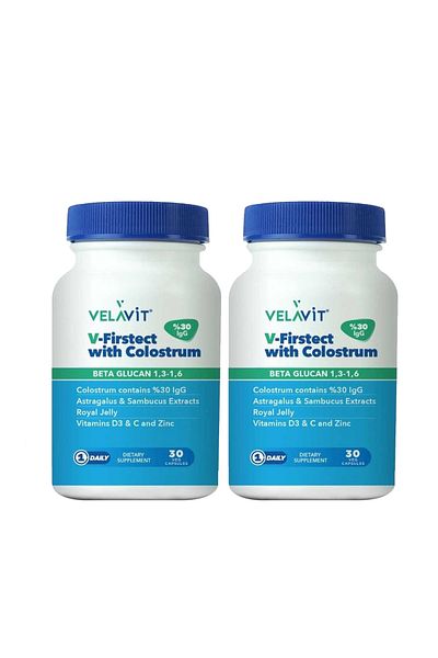Velavit V-Firstect with Colostrum 30 Capsules 2 Pieces