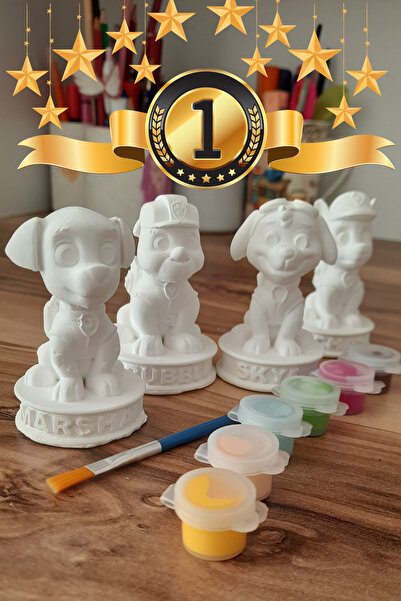 Craft3D Atölye Paw Patrol (Skye, Marshall, Rubble ve Chase) Pati Devriye Beto...