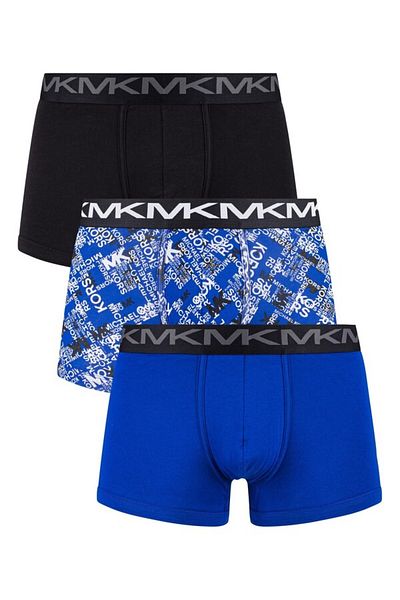 Michael Kors Boxeri pentru bărbați din 3 piese Michael Kors 6f21t10033-cobalt