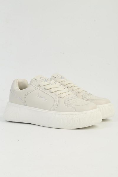 Benetton White Women's Sports Shoes - Imported Bni-11038