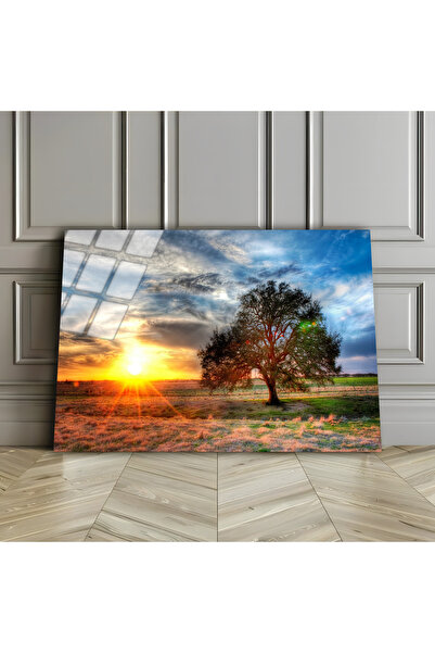 Harikabirev HARİKABİREV | STICLA INRUPATĂ (TEMPERATĂ) TABLOR DE PEISAJ NATURA...