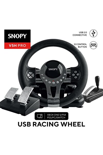 Snopy V5h Pro Xbox One S/ps4/ps3/pc/swıtch Metalik Pro Oyuncu Direksiyonu