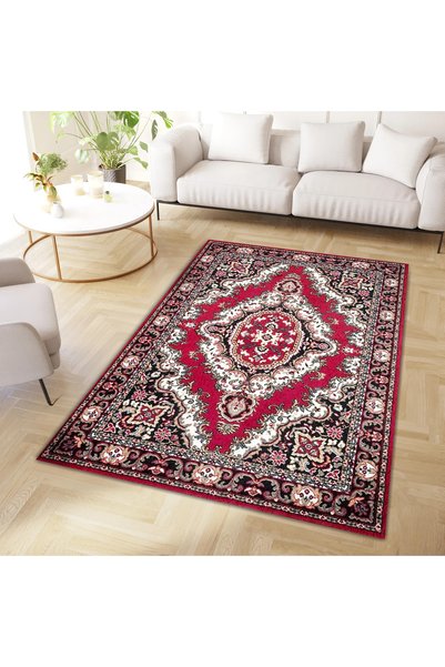 Rugs Modern Halı الشمال جمع أحمر أسود أبيض العرقية منقوشة المنسوجة قاعدة السج...