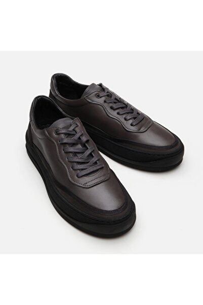 Hotiç Genuine Leather Gray Men's Casual Shoes