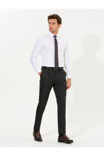 Cacharel Siyah Dad Fit Kumaş Pantolon 50258526-VR046