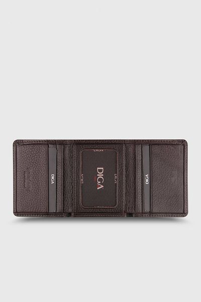 DİGA 829 Model Real Leather Brown Wallet