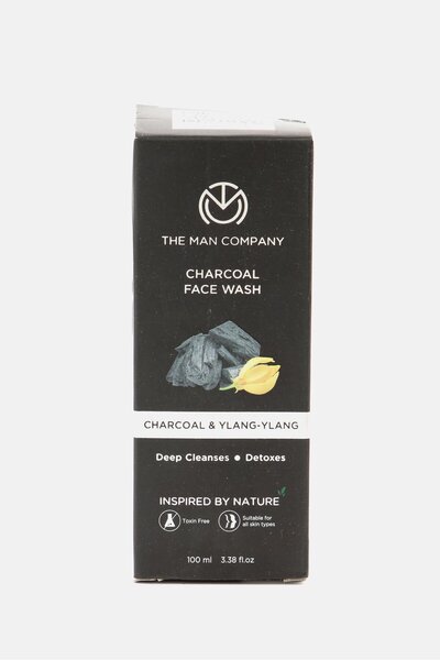 The Man Company Men Activated Charcoal Face Wash, Black