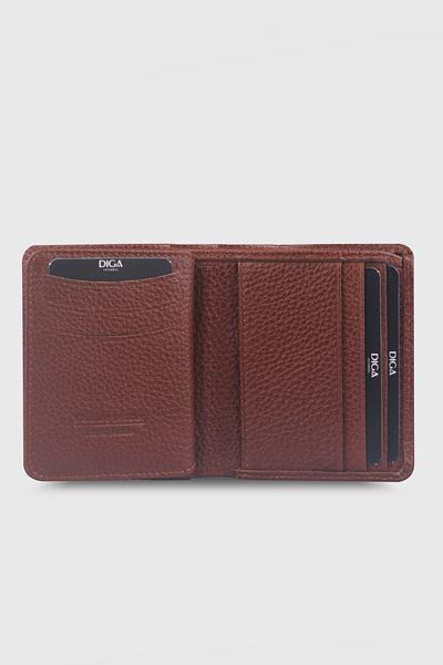 DİGA 706 Model Real Leather Tan Wallet
