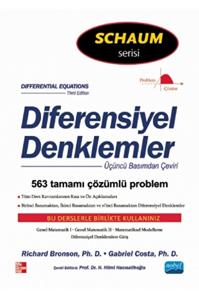 Nobel Akademik Yayıncılık Diferensiyel Denklemler - Schaum's