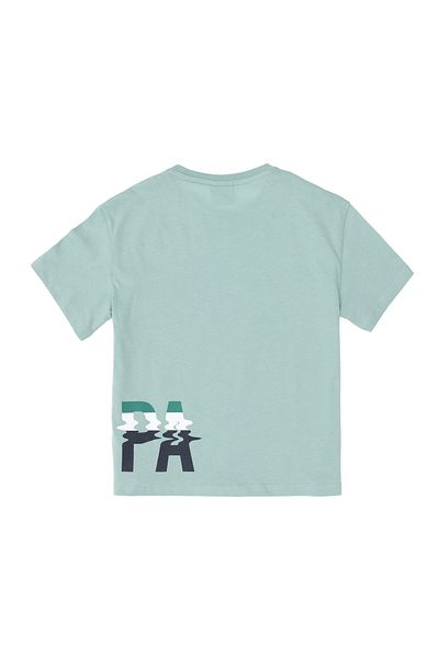 U.S. Polo Assn. Boy's Water Green Crew Neck T-Shirt 50295427 -Vr048