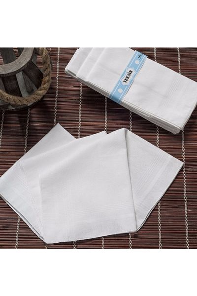 Elif Mira Teksin 36x36 cmOne Dozen 12 Pieces Wipes Tm White