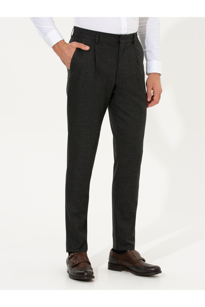 Cacharel Siyah Dad Fit Kumaş Pantolon 50258526-VR046