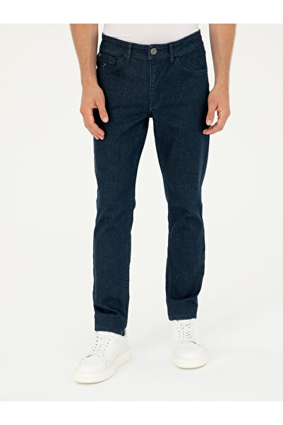 Cacharel Koyu Mavi Slim Fit Pamuk Karışımlı Jean Pantolon 50294069-VR032