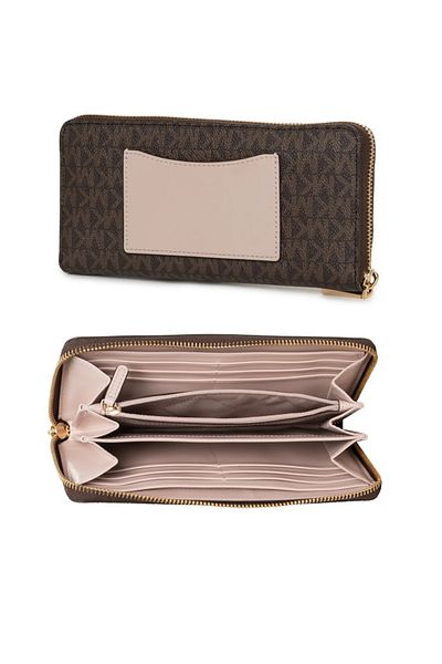 Michael Kors Brn/Sftpink Geldbörse für Damen/Mädchen