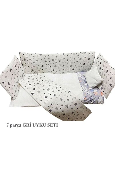 Bygolden Wsmall Sallanır Anne Yanı Bebek Beşiği Yatak Gri Uyku Seti Hediyeli