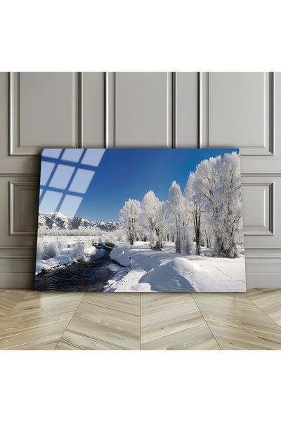 Harika bir ev HARİKABİREV | STICLA INERABLE (TEMPERATA) TABLOR DE PEISAJ NATU...