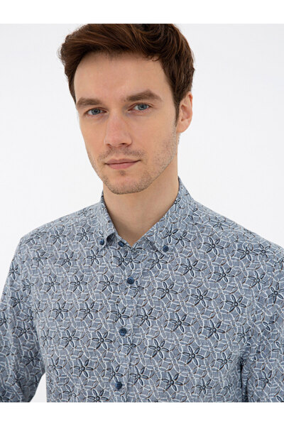 Cacharel Saks Slim Fit Uzun Kollu Gömlek 50233188-VR032