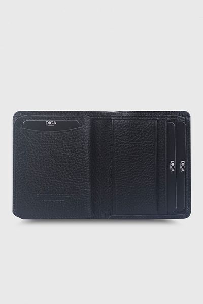 DİGA 706 Model Real Leather Black Wallet